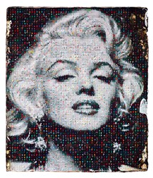 Marilyn by Bram Reijnders - Glazed Original Painting on Board sized 48x55 inches. Available from Whitewall Galleries