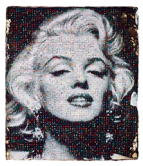 Marilyn by Bram Reijnders - Glazed Original Painting on Board